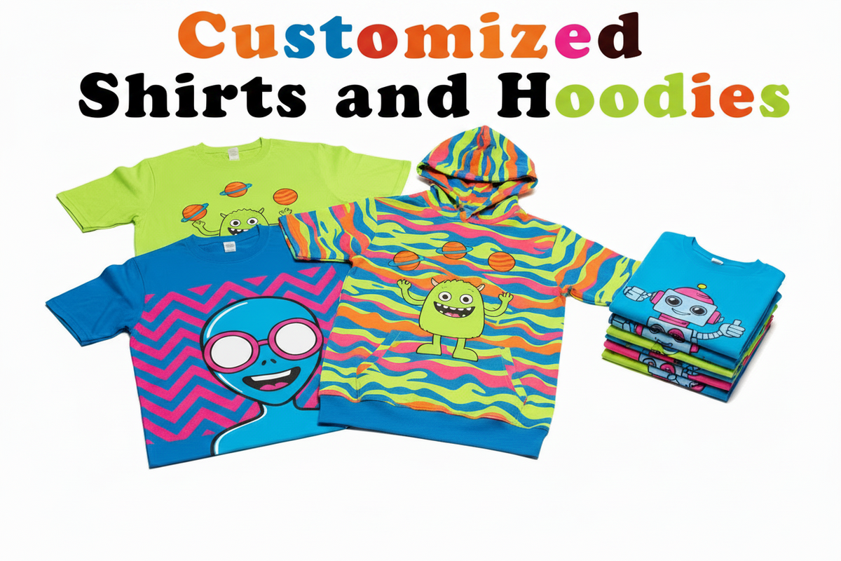 CUSTOM MADE SHIRTS & HOODIES