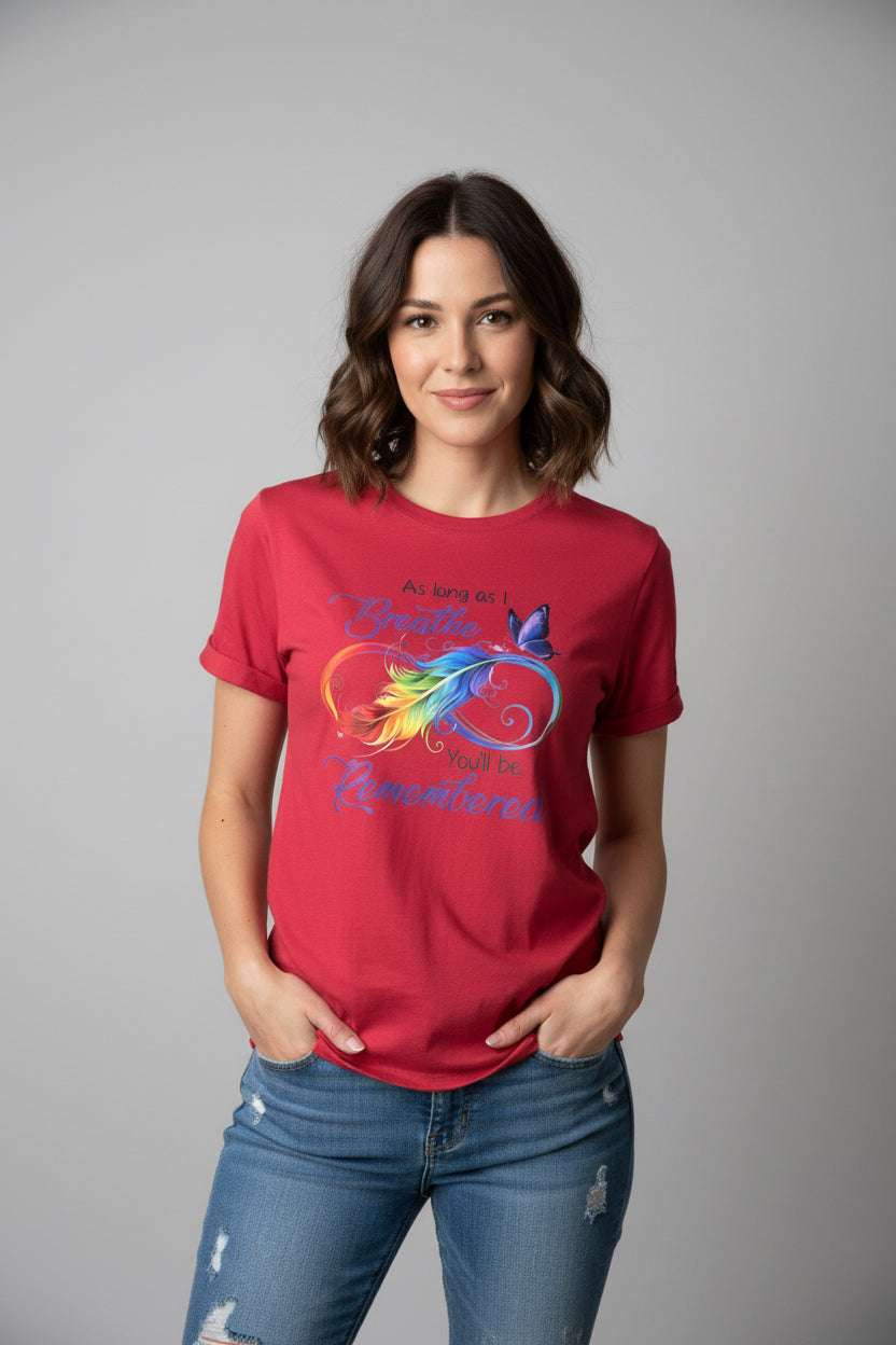 XL heathered red T-shirt