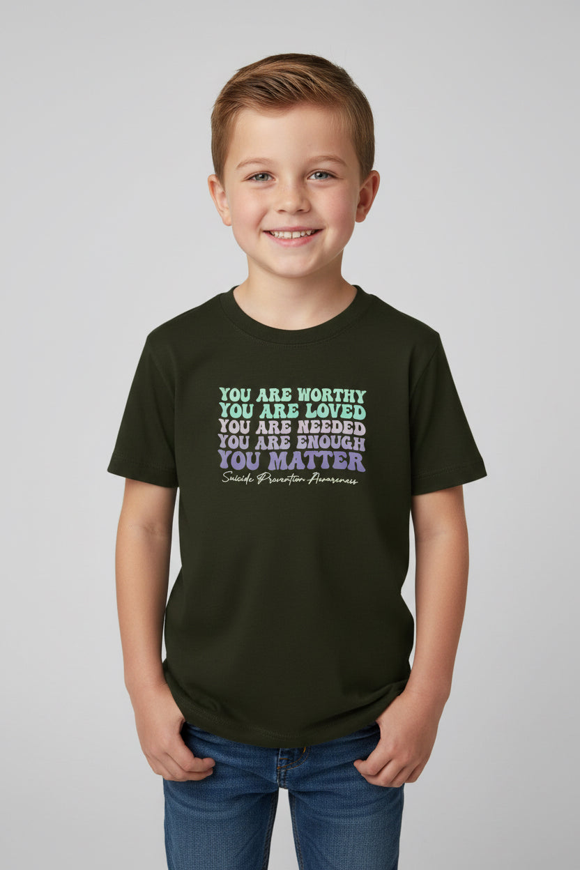 Extra large black child’s T-shirt