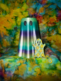 12 oz Skinny Can Cooler Ghost with Ghost Tab Opener