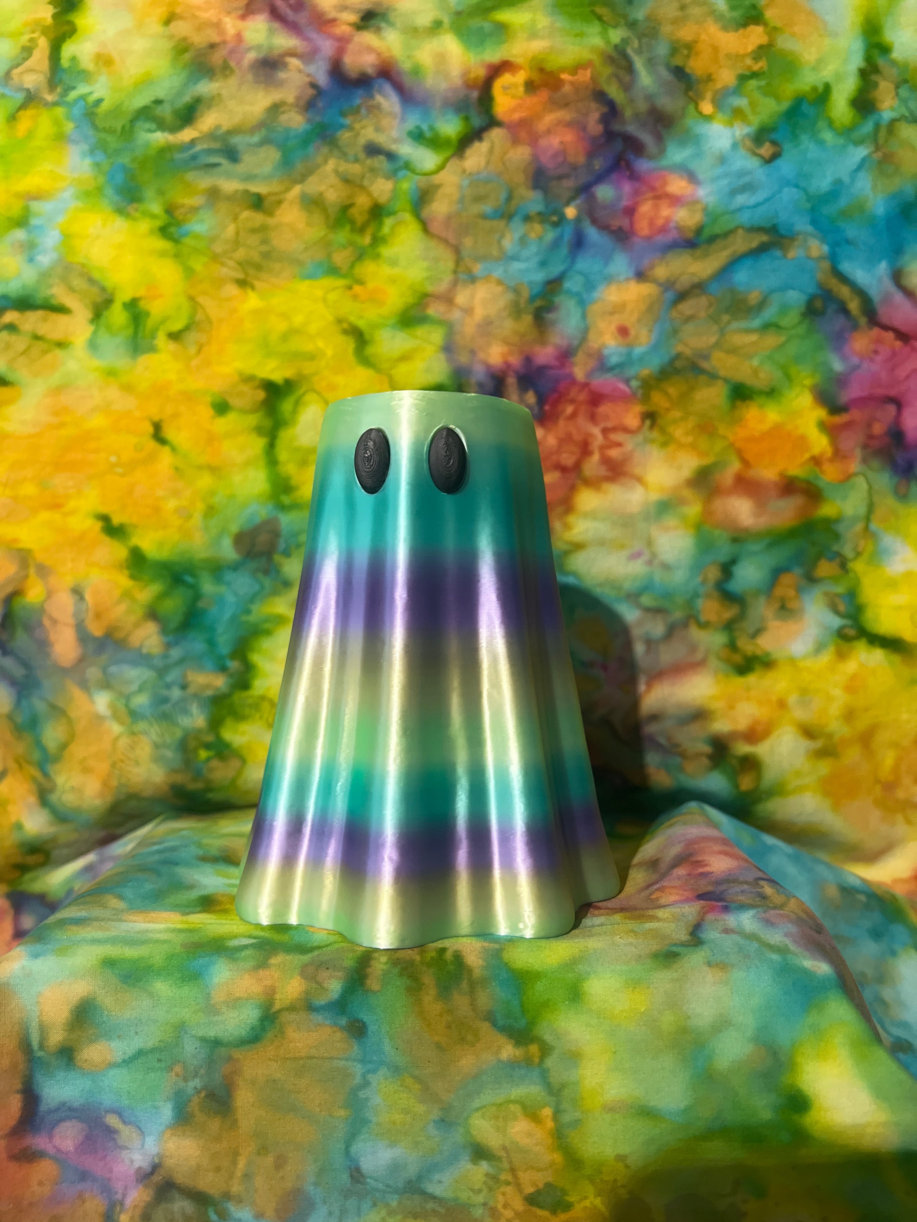 12 oz Skinny Can Cooler Ghost with Ghost Tab Opener