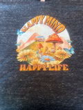 XL heathered, charcoal, gray T-shirt
