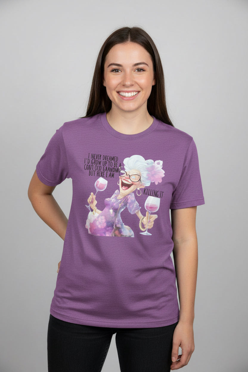 Small heather, purple T-shirt