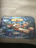 Floor mat with slip resistant back