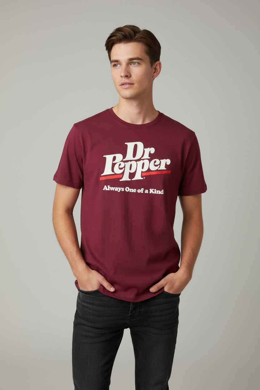 Small burgundy T-shirt