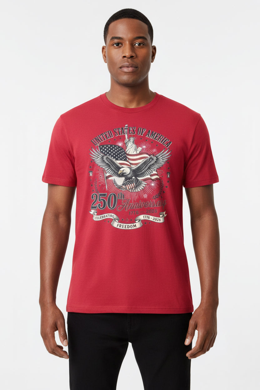 Medium heathered red T-shirt