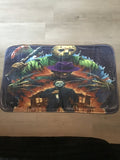 Floor mat with slip resistant back