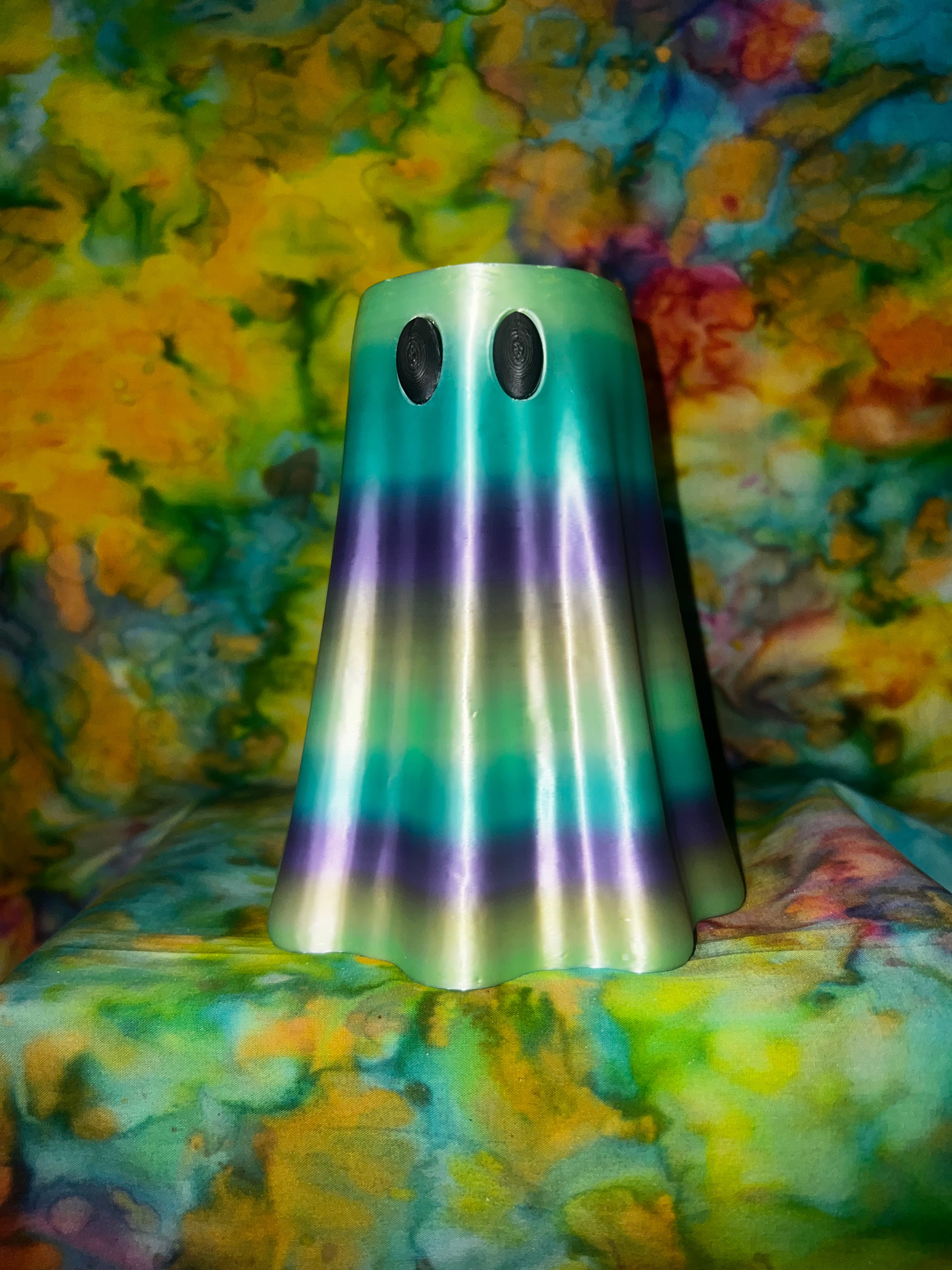 12 oz Skinny Can Cooler Ghost with Ghost Tab Opener