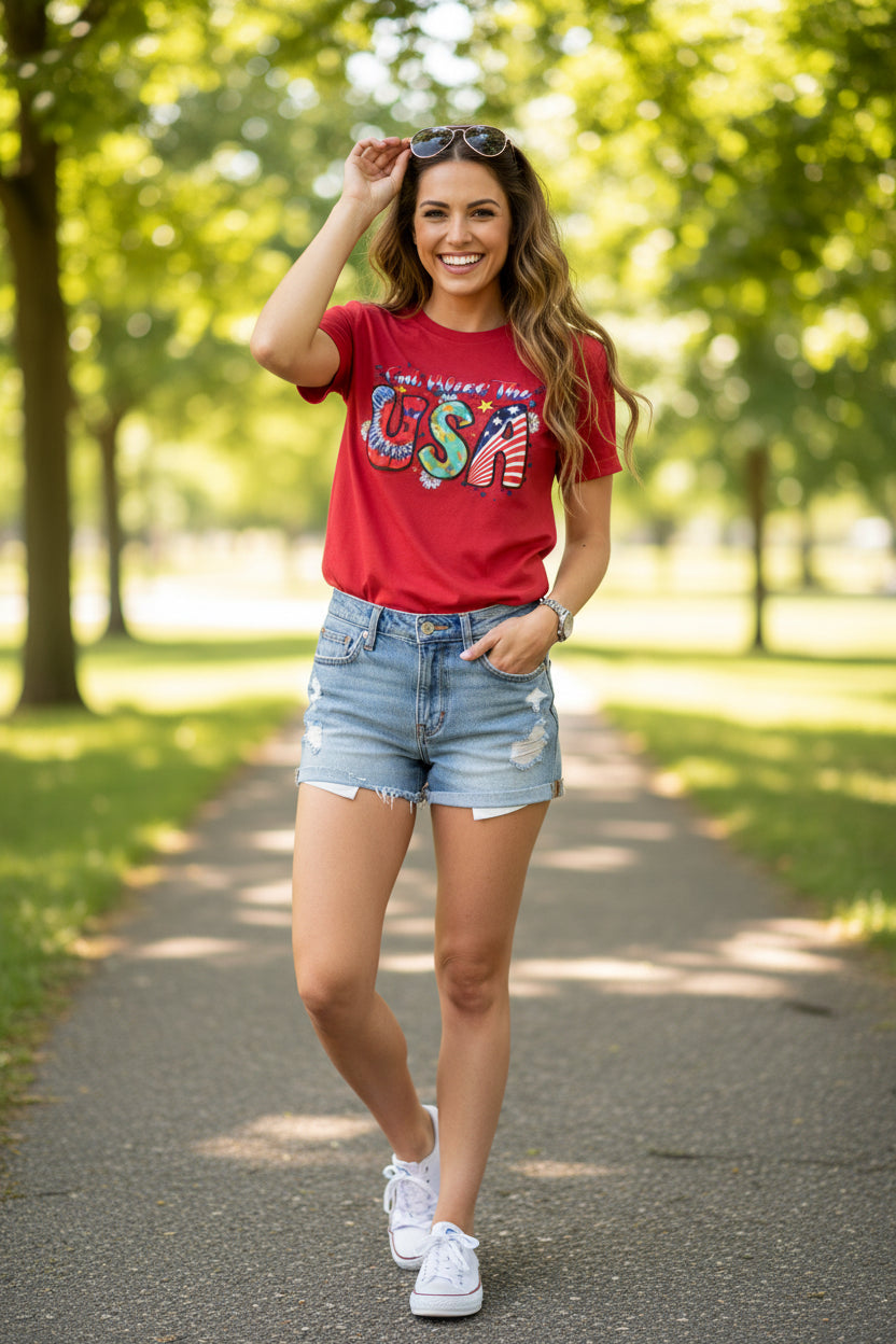 Small red T-shirt