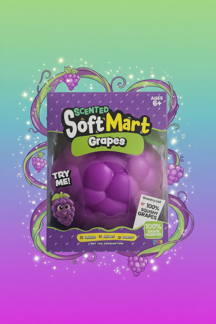 Scented jumbo squishy grapes