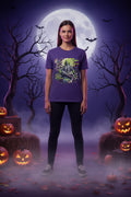 Large heathered, purple T-shirt