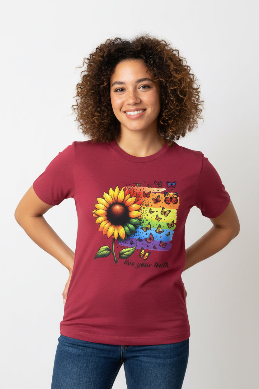 Small heathered, red T-shirt