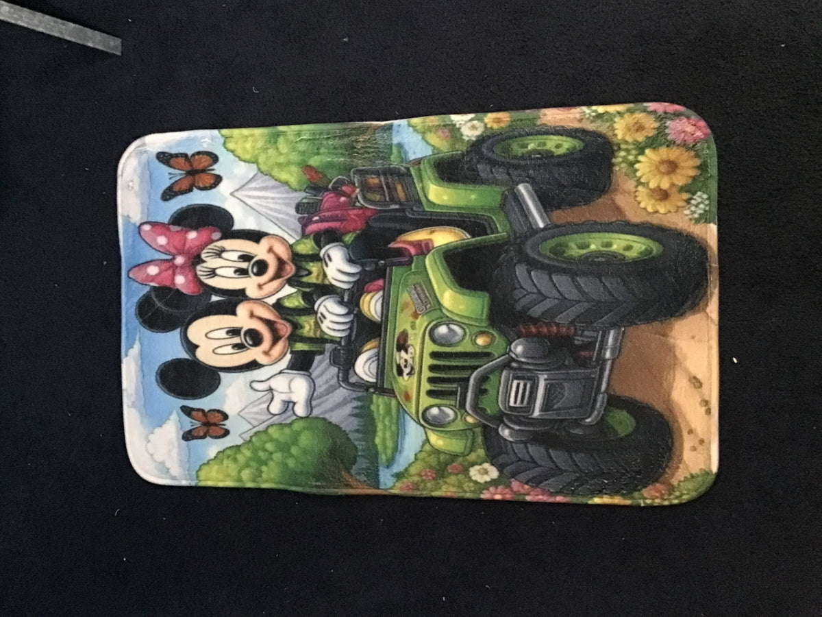 Floor mat with slip resistant back