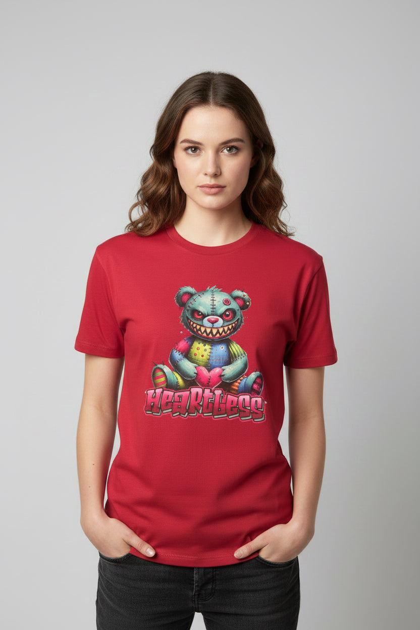 Large heathered, red T-shirt