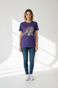 2 XL Heathered Purple T Shirt