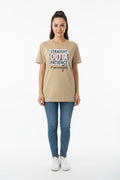 Small tan T-shirt