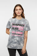Medium gray bleached T-shirt