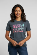 Small heathered blue T-shirt