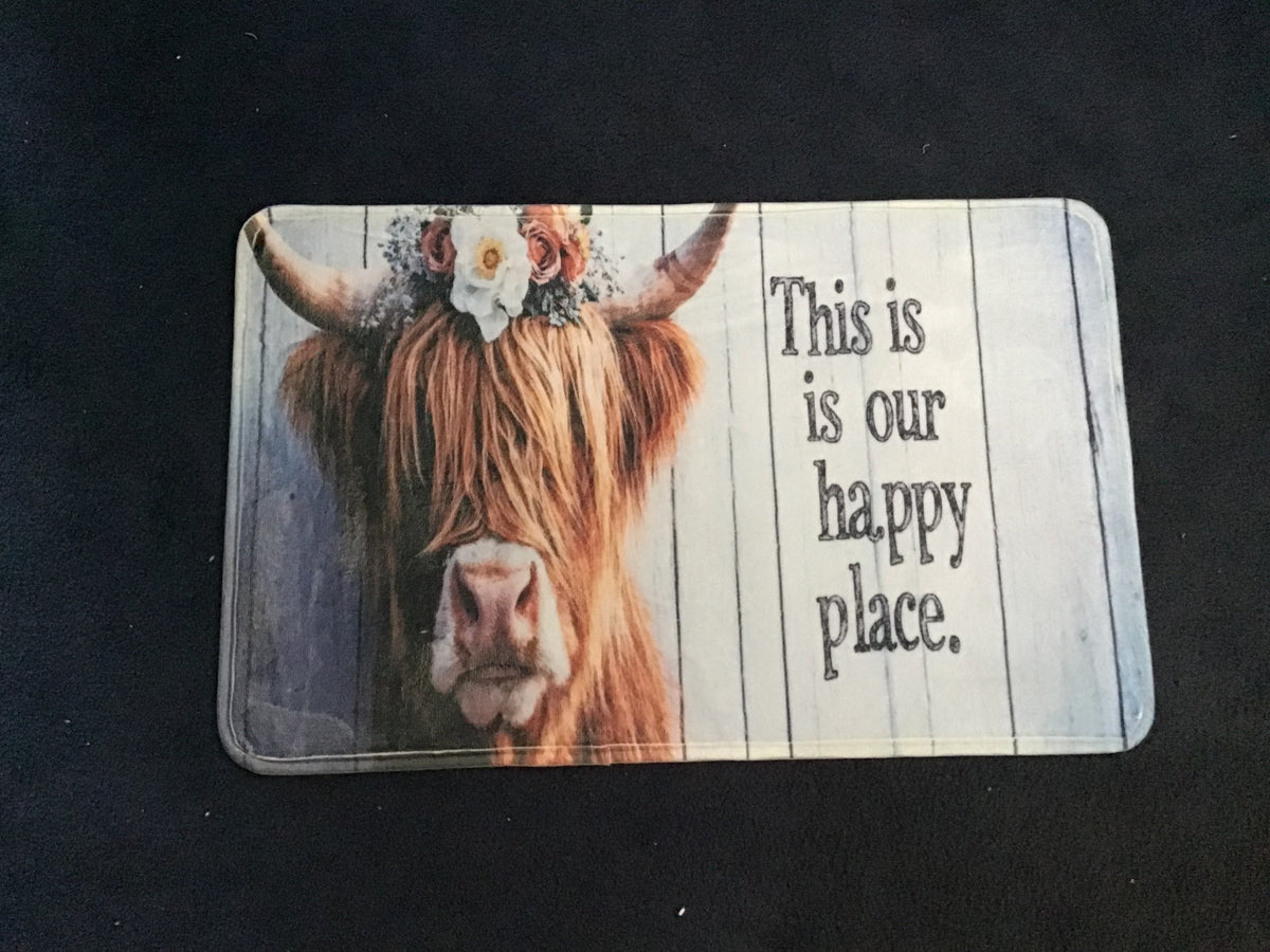 Floor mat with slip resistant back
