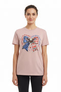 Medium, pale pink T-shirt