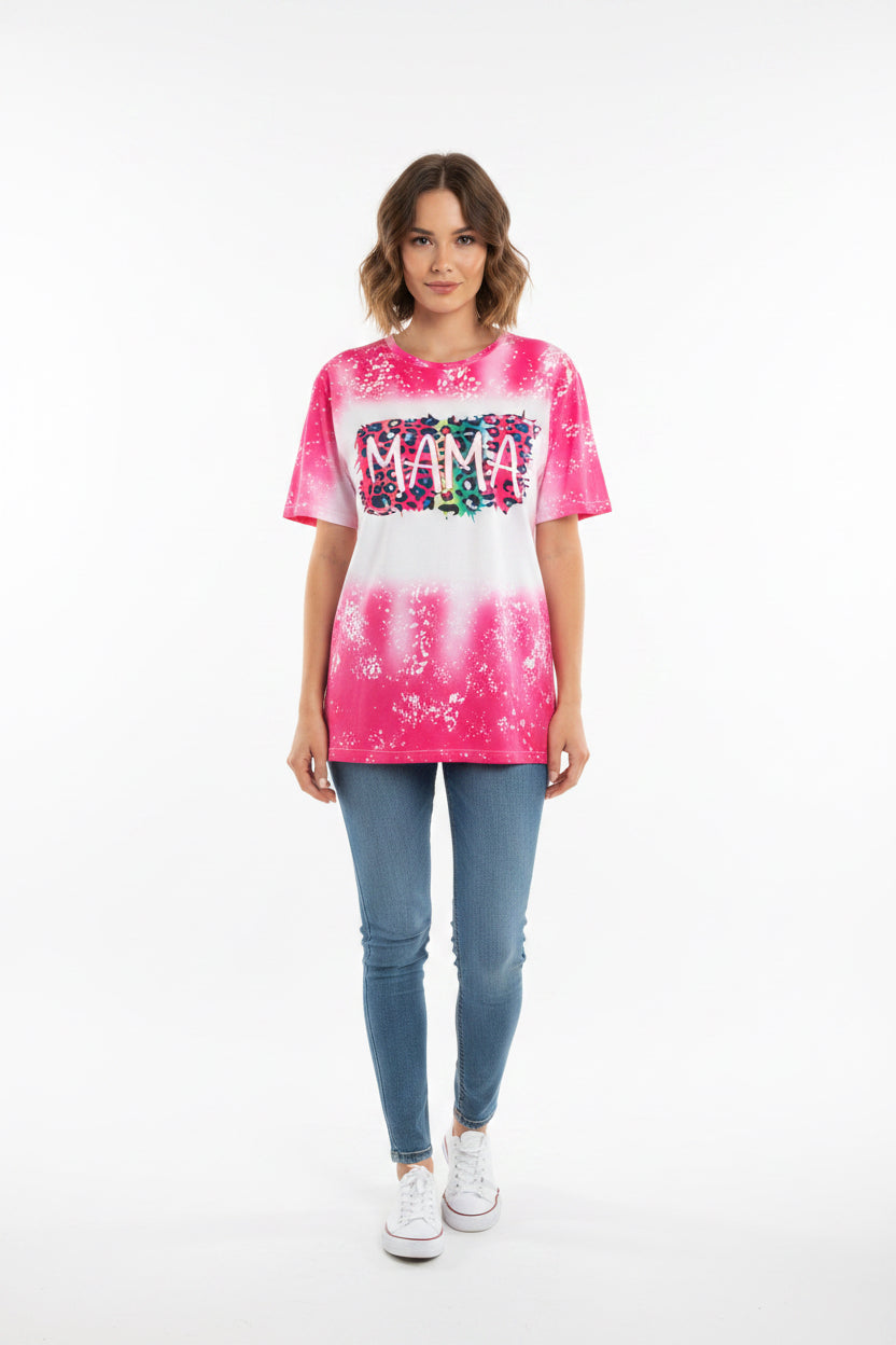 2XL pink bleached T-shirt