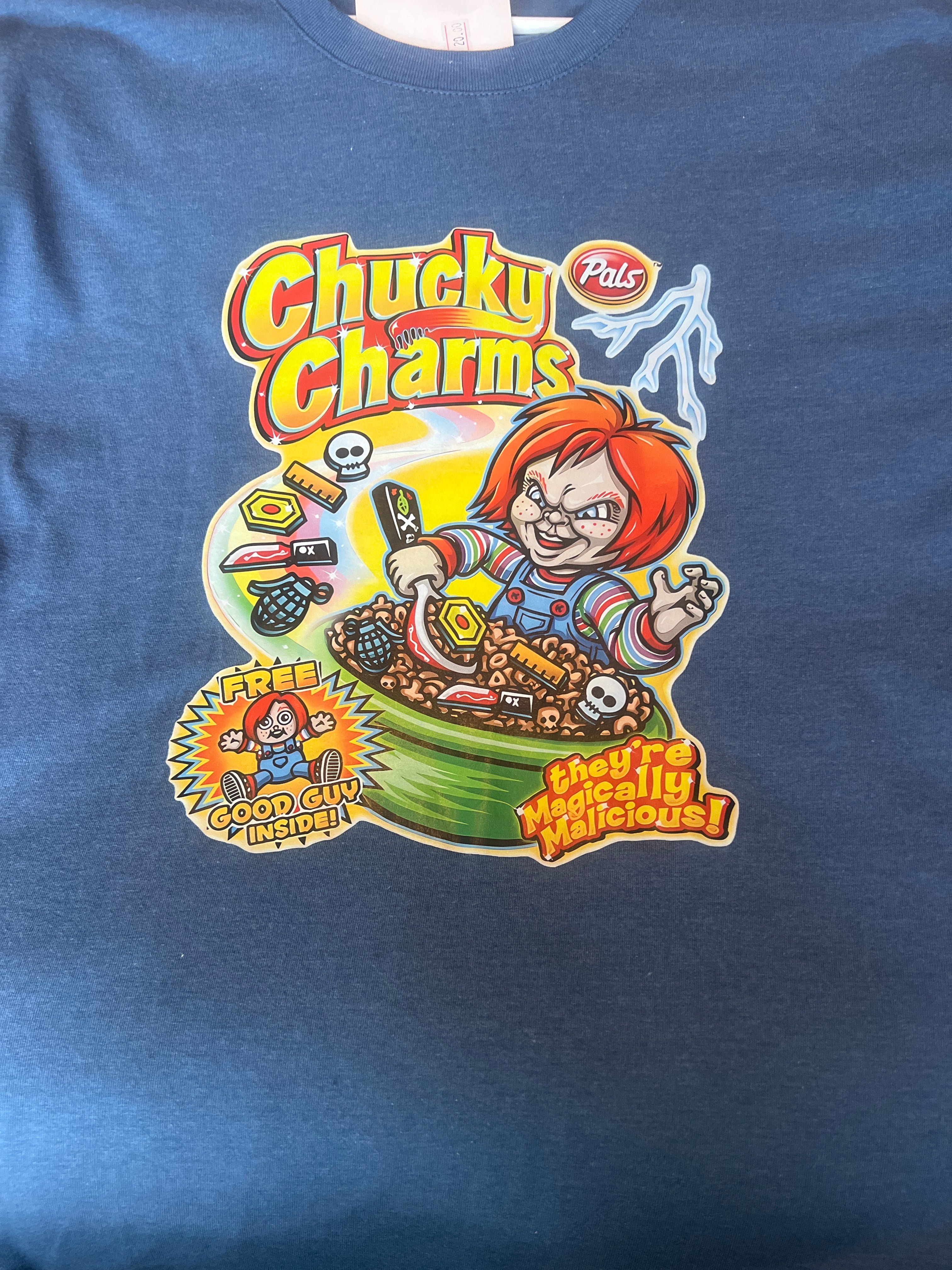 XL heathered blue T-shirt
