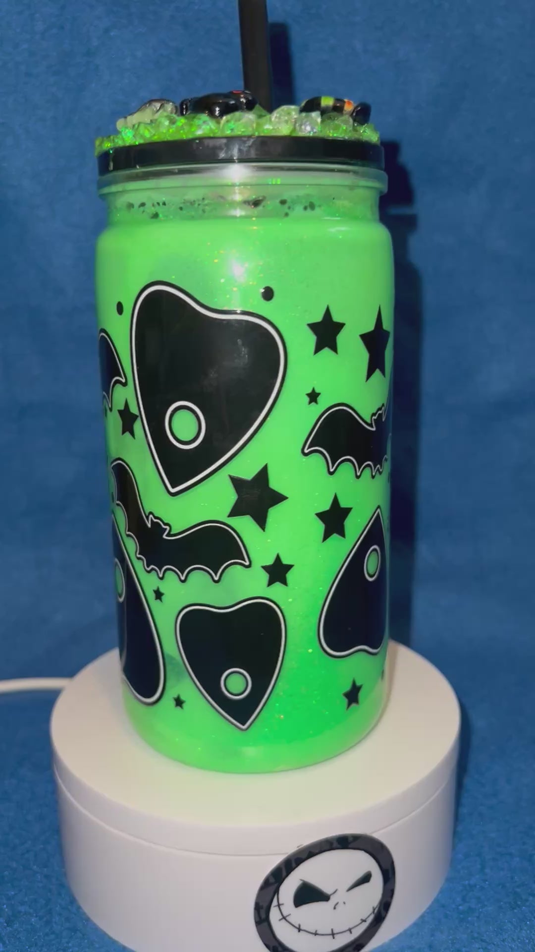 16 ounce acrylic snow globe Tumbler