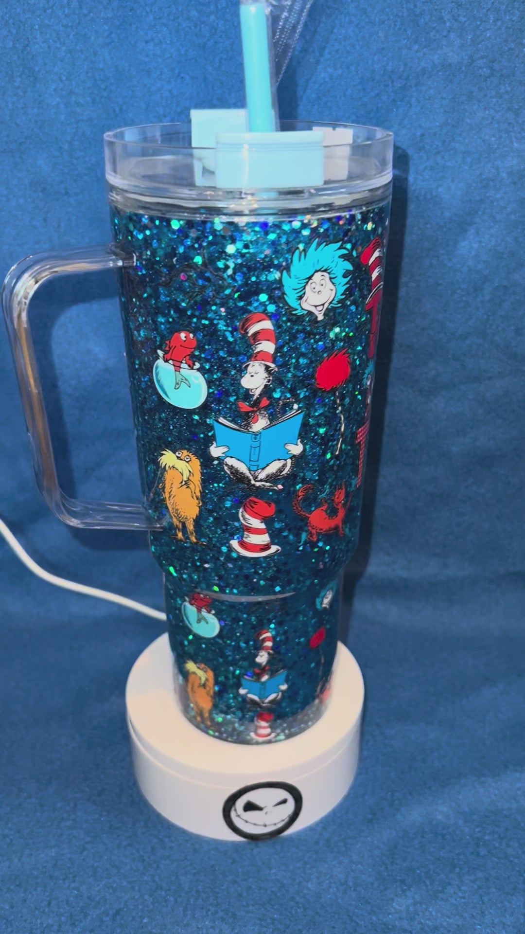 40 ounce snow globe acrylic Tumbler