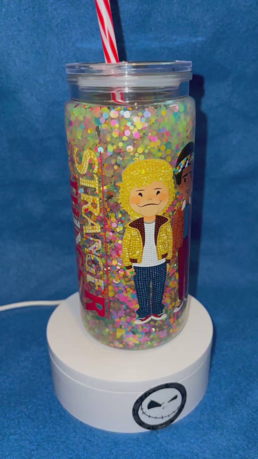 20 ounce acrylic snow globe Tumbler