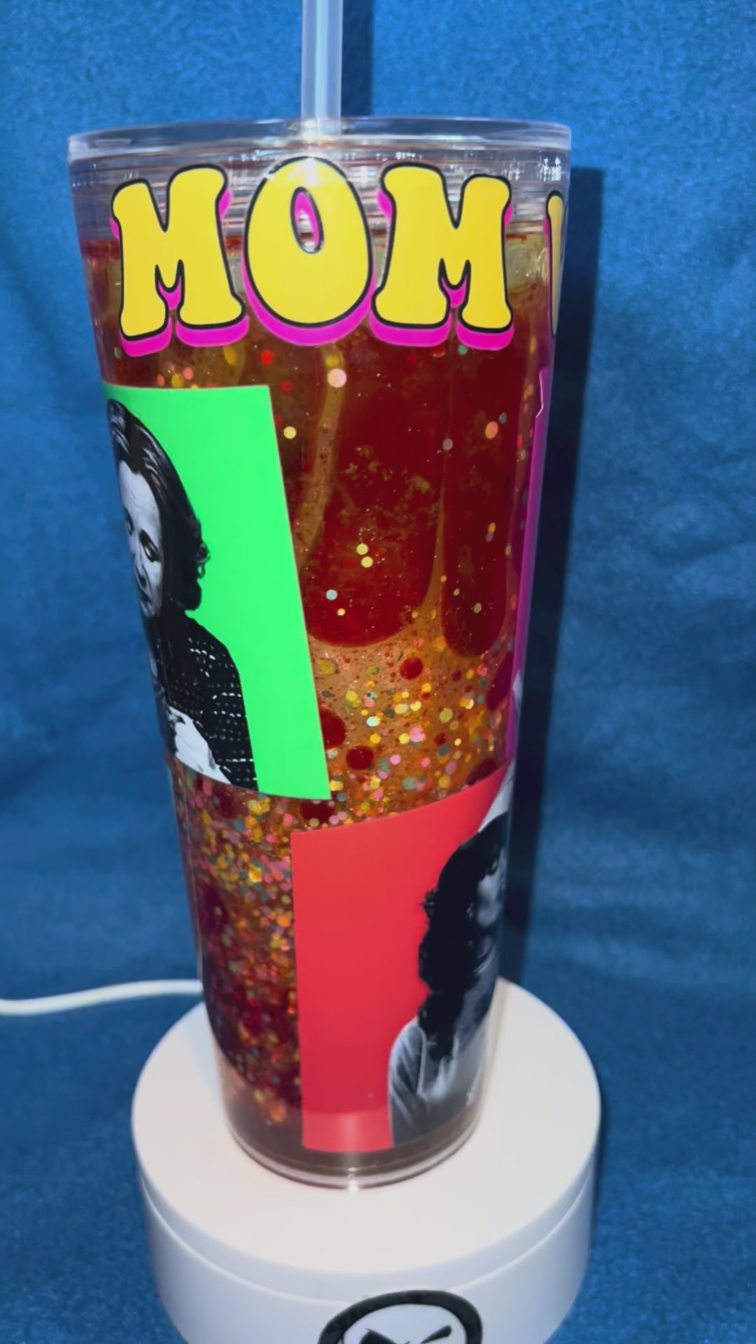 24 ounce acrylic snow globe Tumbler