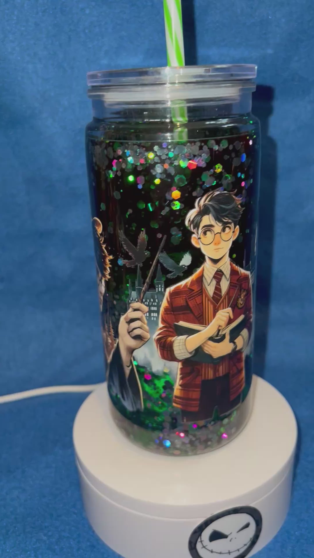 20 ounce acrylic snow globe Tumbler