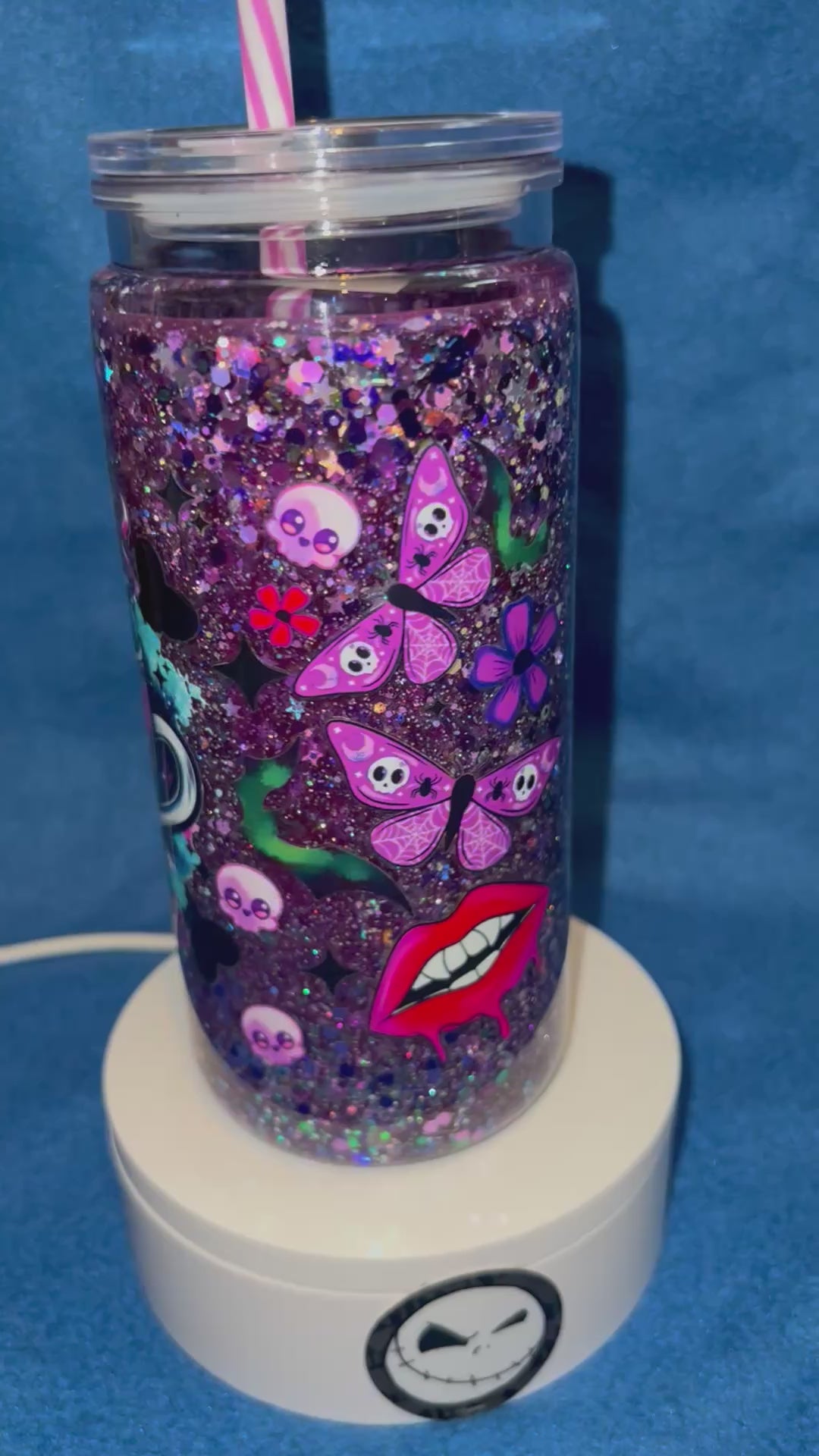 20 ounce acrylic snow globe Tumbler