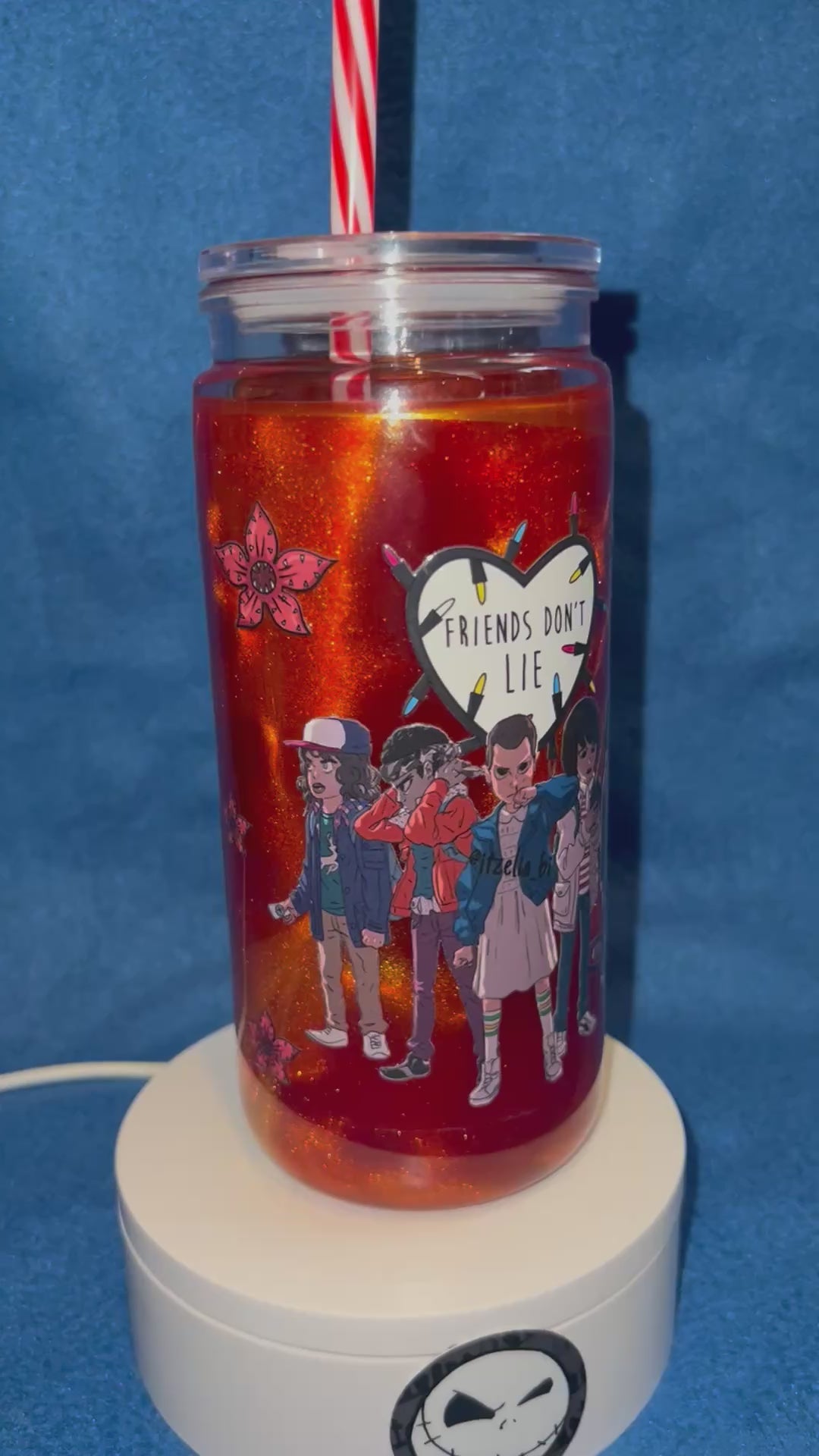 20 ounce acrylic snow globe Tumbler