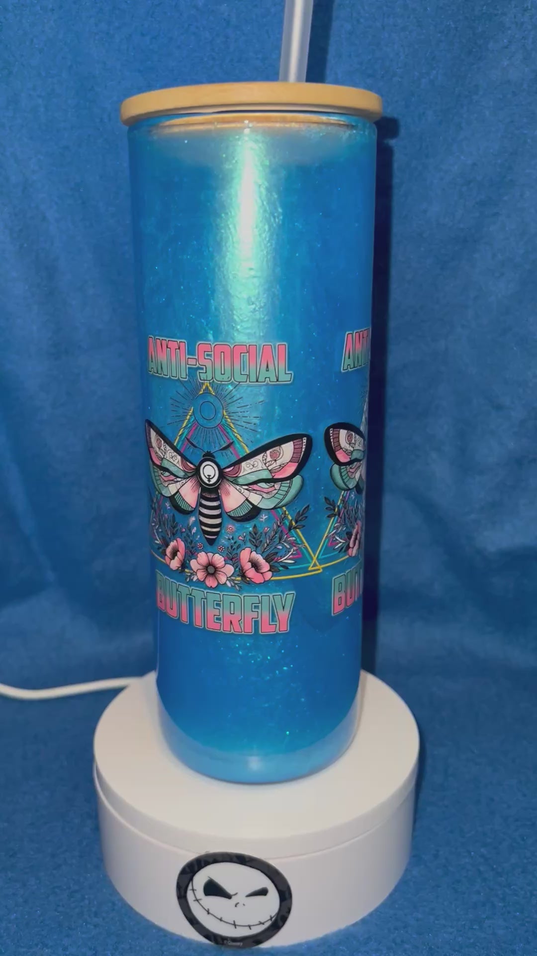25 ounce glass snow globe Tumbler
