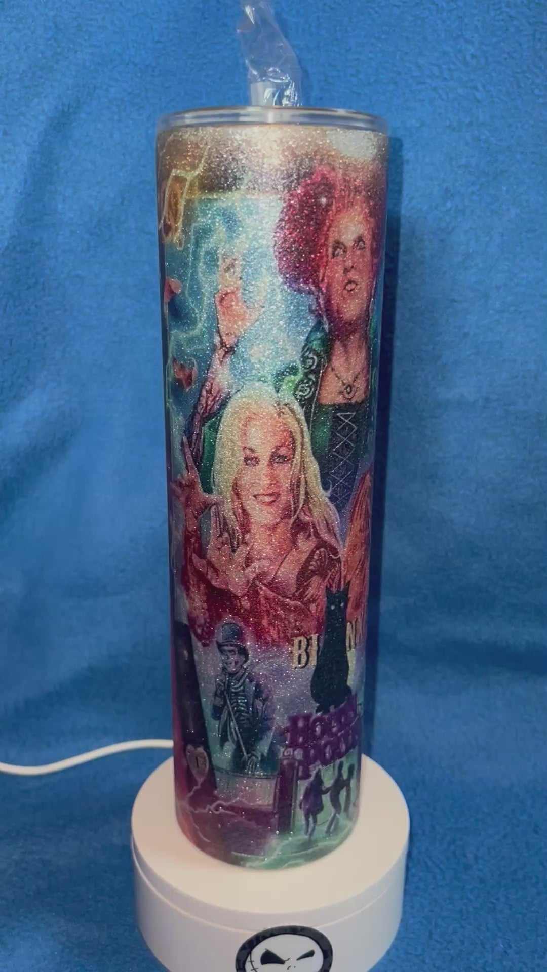 35 ounce stainless steel glitter Tumbler￼