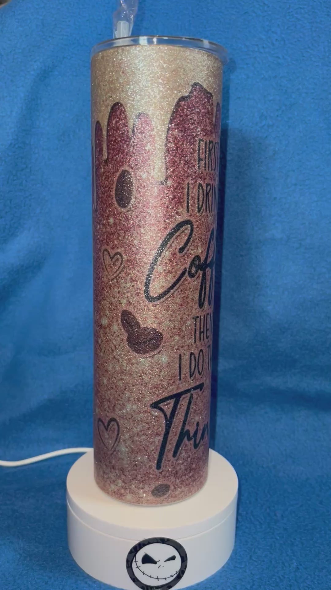35 ounce stainless steel glitter Tumbler