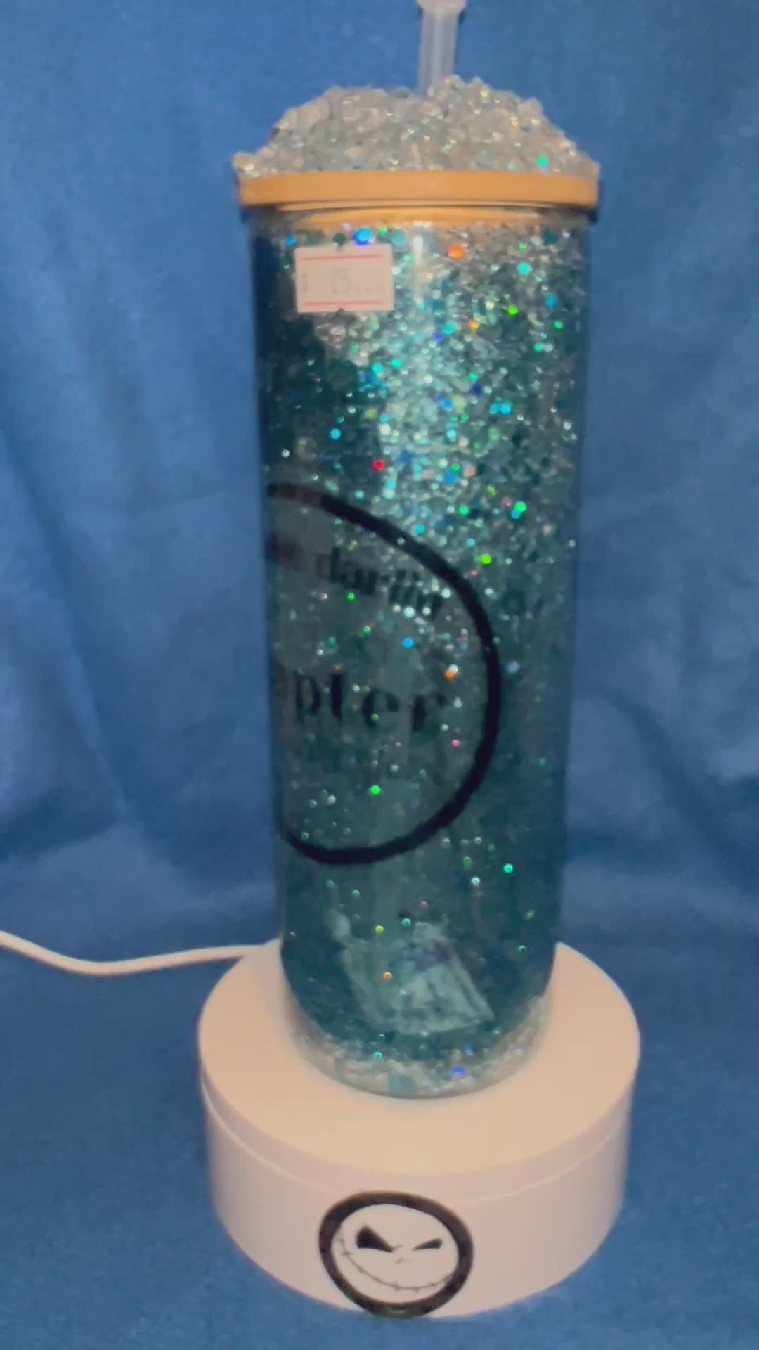 25 ounce glass snow globe Tumbler
