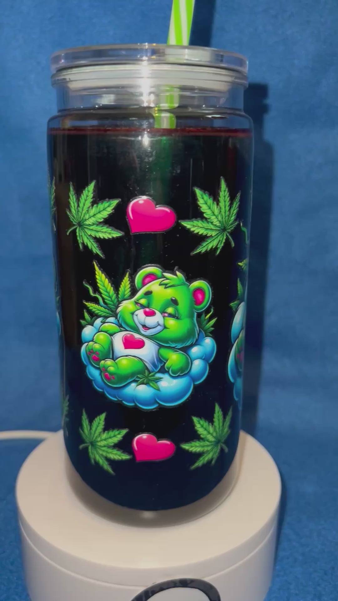 20 ounce acrylic snow globe Tumbler