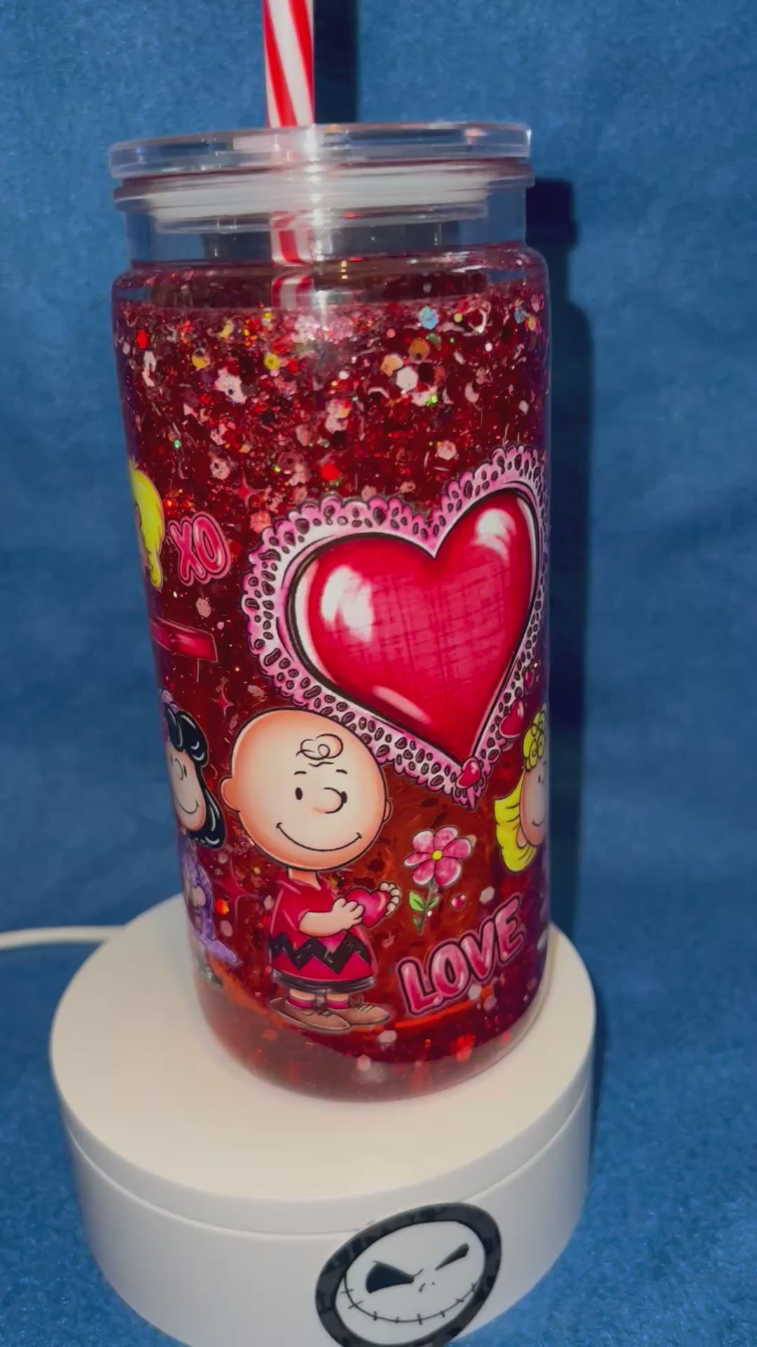 20 ounce acrylic snow globe Tumbler