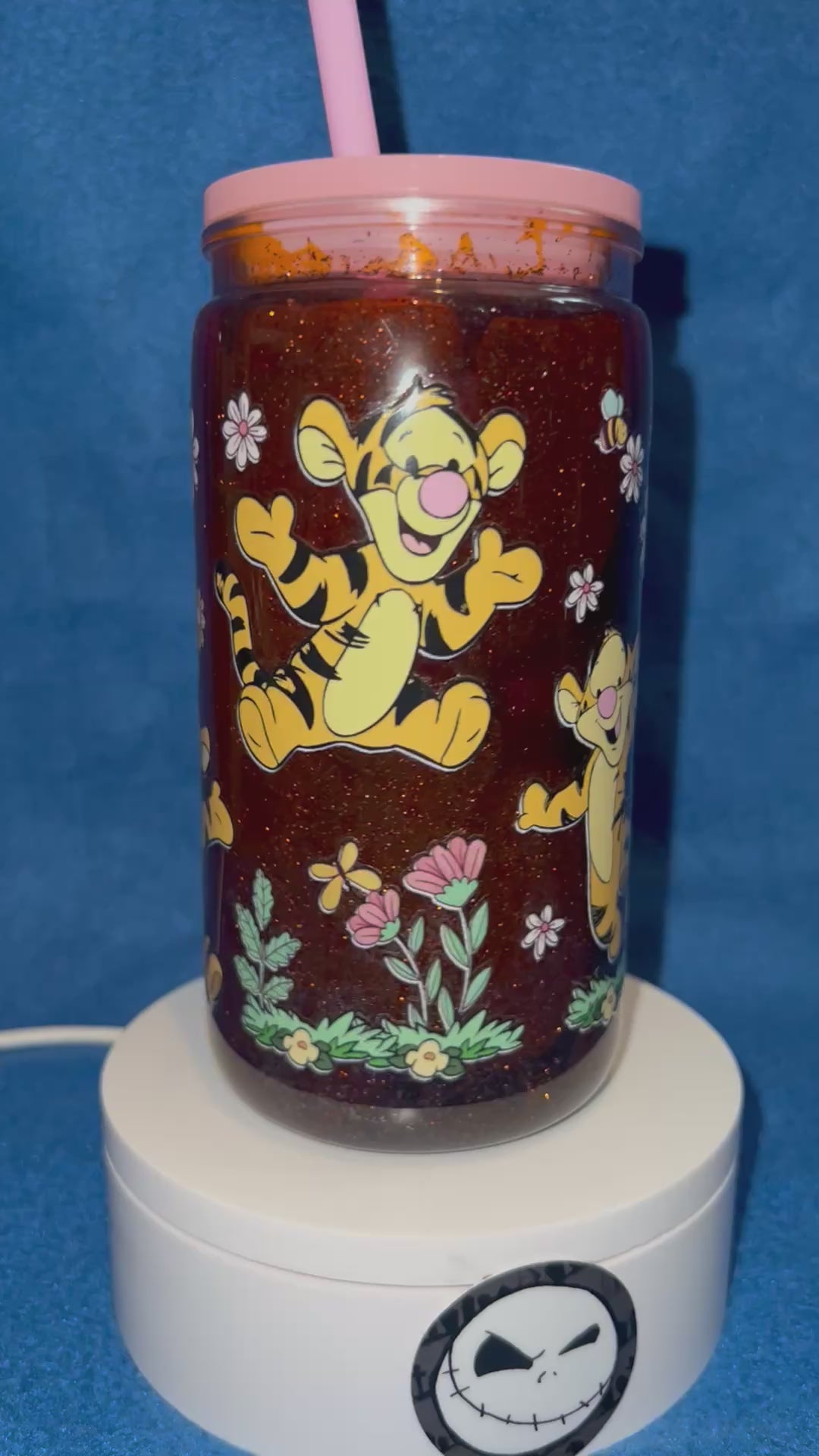 16 ounce acrylic snow globe Tumbler