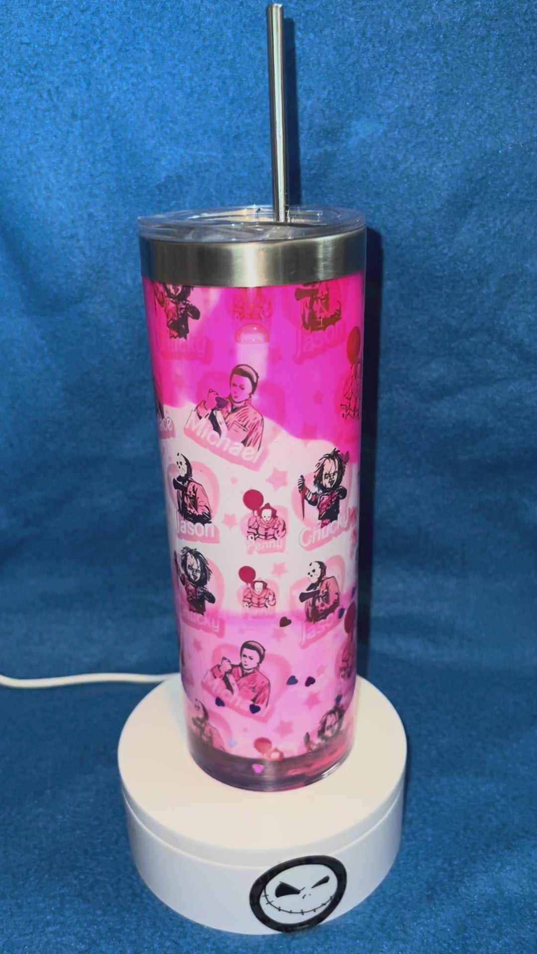 20 oz Stainless Steel Snow-globe Tumbler