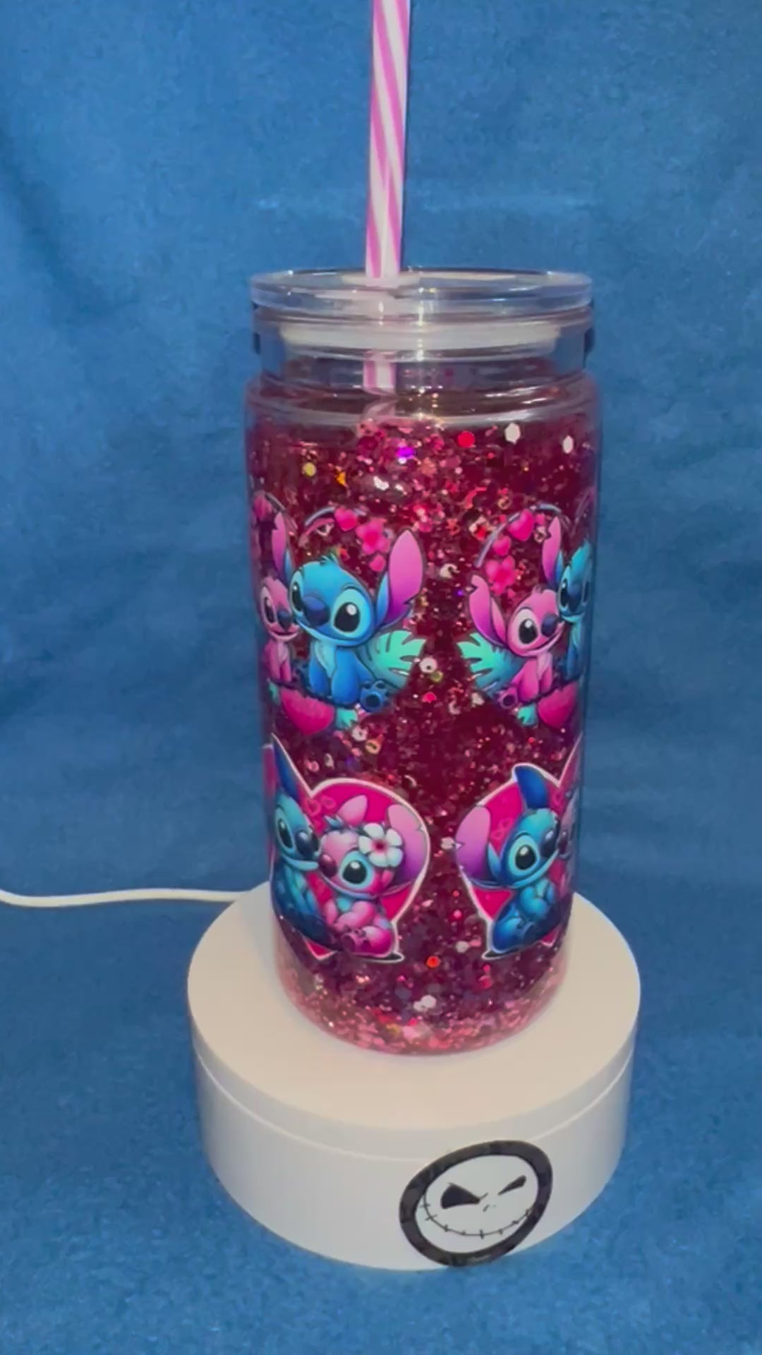 20 ounce acrylic snow globe Tumbler￼