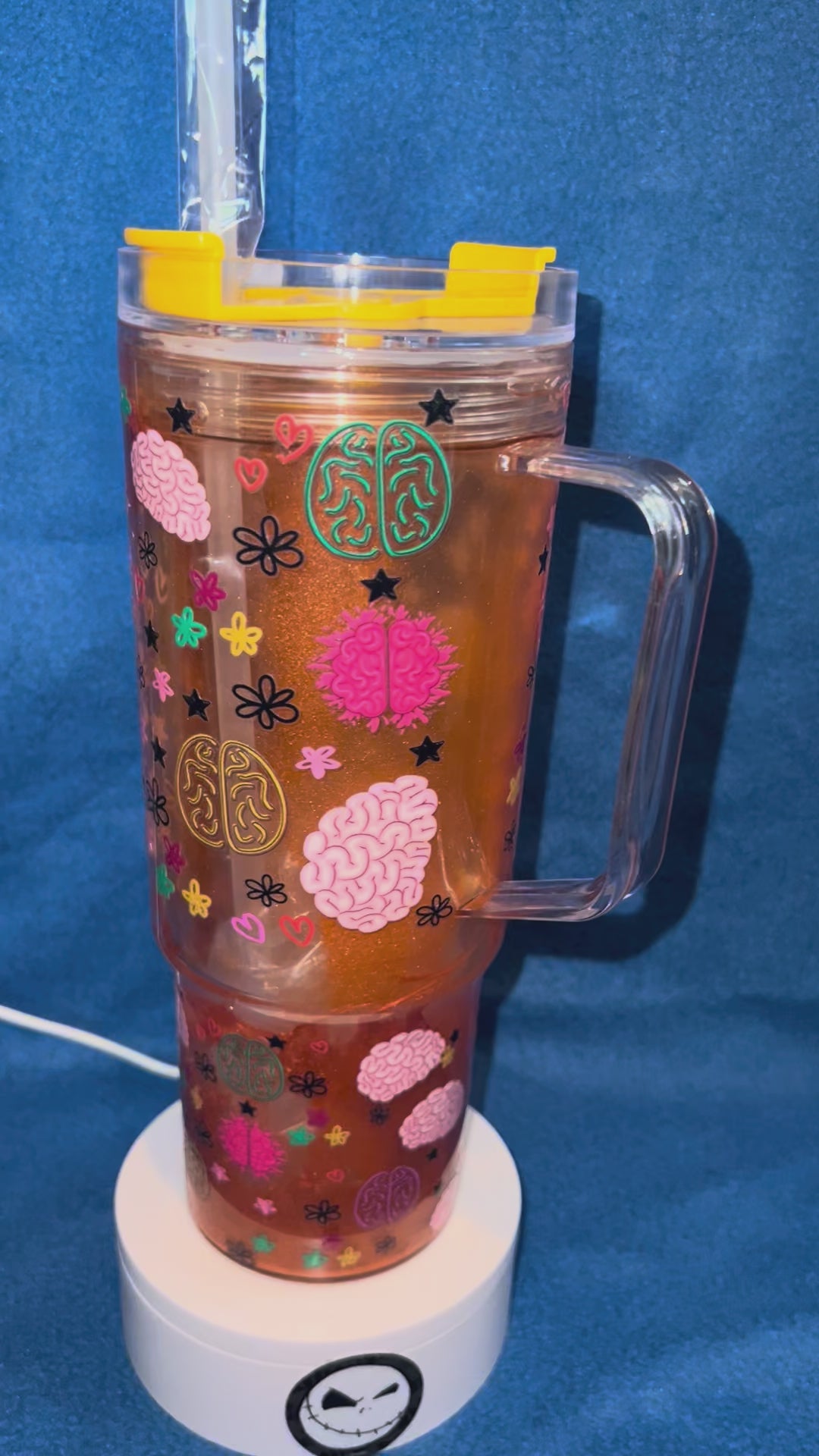40 ounce snow globe acrylic Tumbler