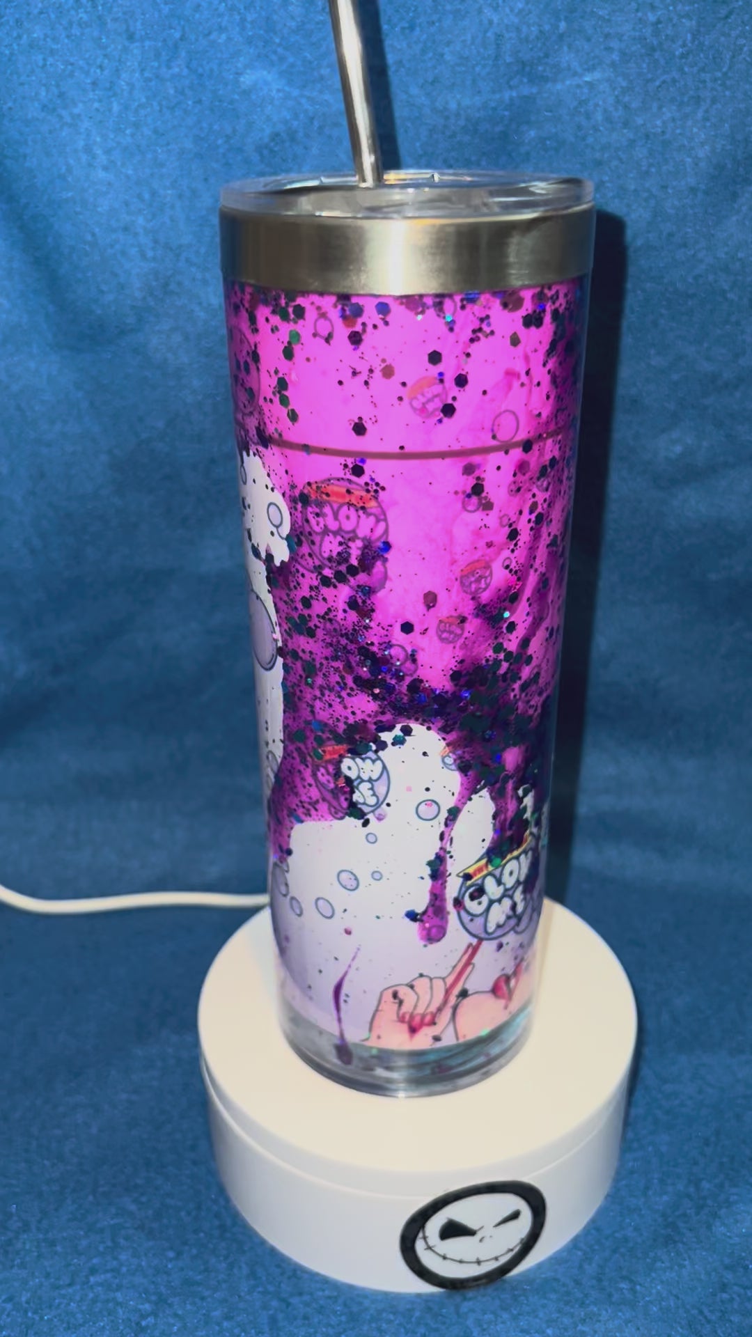 20 oz Stainless Steel Snow-globe Tumbler
